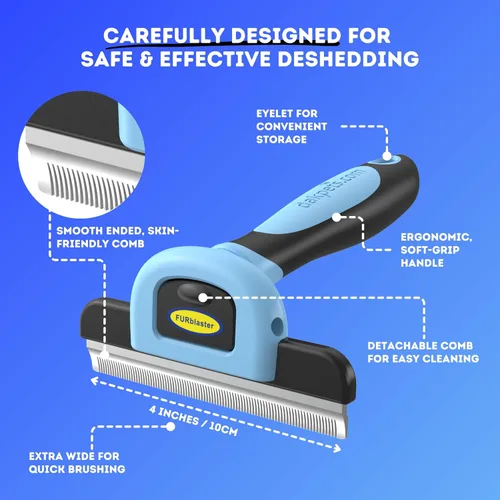 Vista 18 de Cepillo DarkPets para gatos y perros para animales pequeños, medianos y grandes, con pelo corto a largo Reduce drásticamente el desprendimiento