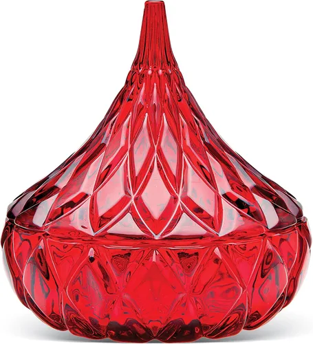 Vista 4 de Godinger Blue Glass Hershey Kiss - Plato de dulces - Una delicia dulce y elegante
