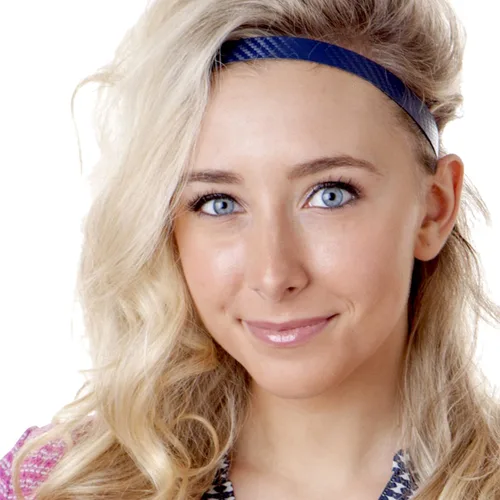 Vista 4 de Hipsy Paquete de 3 diademas ajustables para mujer, estilo casual, paquete de regalo múltiple (azul marino y marrón)