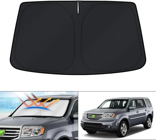 Vista 84 de KUST Parasol para parabrisas para Volkswagen VW Taos 2022-2025 2026, accesorios para ventana, protector de visera solar, plegable, bloquea los rayos