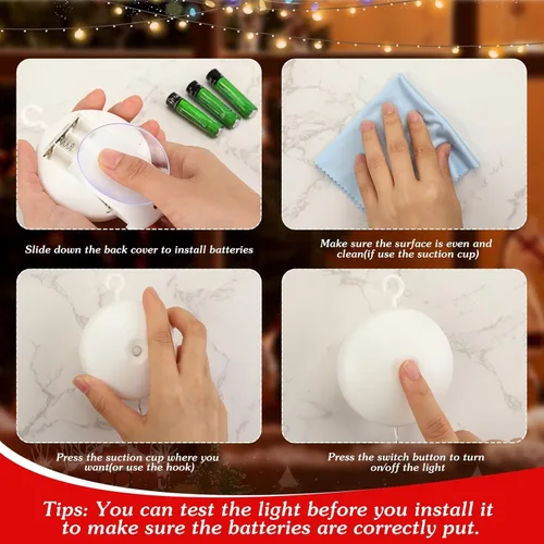 Vista 7 de 5 Piezas Luces Navideñas para Ventana Decoraciones Letrero Iluminado de Navidad Blanco Cálido Funciona con Pilas Telón de Fondo Luces de Silueta