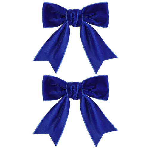 Vista 20 de Pinzas para el cabello de lazo de cinta de terciopelo rojo con purpurina de 3 pulgadas, hebillas tipo cocodrilo, pasadores para San Valentín