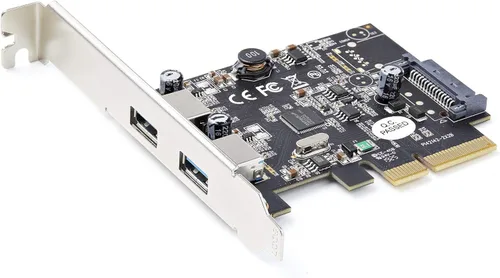 StarTech. com Tarjeta PCIe USB de 2 puertos con 10Gbps/puerto - USB 3.2 Gen 2 Tipo-A PCI Express 3.0 x4 Tarjeta de expansión del controlador de host de StarTech.com