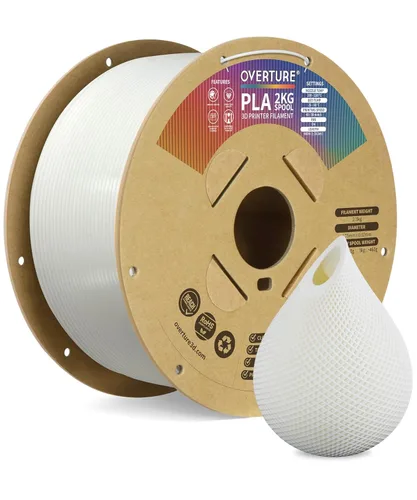 Vista 30 de OVERTURE - Filamento PLA 1/16 pulgadas, consumibles para impresora 3D, carrete de cartón de 2.2 libras, precisión dimensional +/- 0.0008 pulgadas