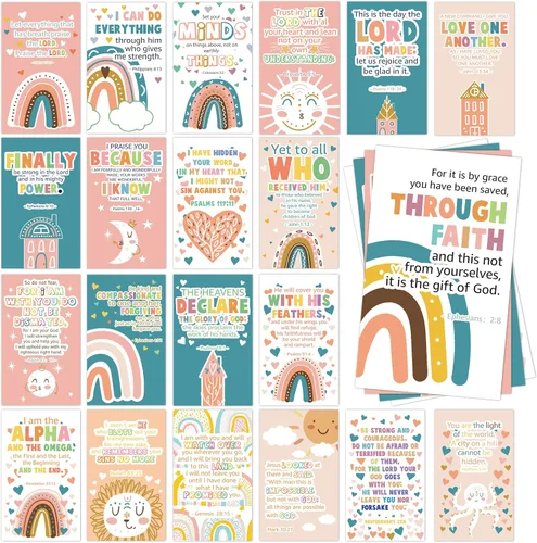 Vista 7 de 60 mini tarjetas de oración para mujeres con versículos bíblicos surtidos inspiradores, tarjetas de aliento religioso, tarjetas de escritura