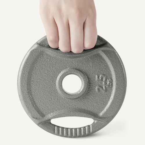 Vista 3 de Amazon Basics 1-Inch Cast Iron Grip Weight Plates