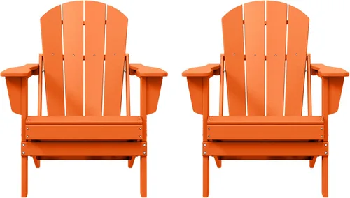 Vista 14 de Westin Outdoors Laguna WO Home - Silla plegable Adirondack para exteriores, muebles retro tradicionales para el hogar, para playa, balcón, patio