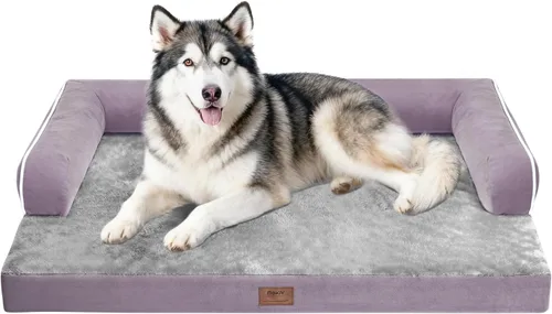 Vista 76 de Cama ortopédica impermeable para perros pequeños, cama para perros de tamaño mediano, cómoda cama para mascotas y gatos con lados, funda extraíble