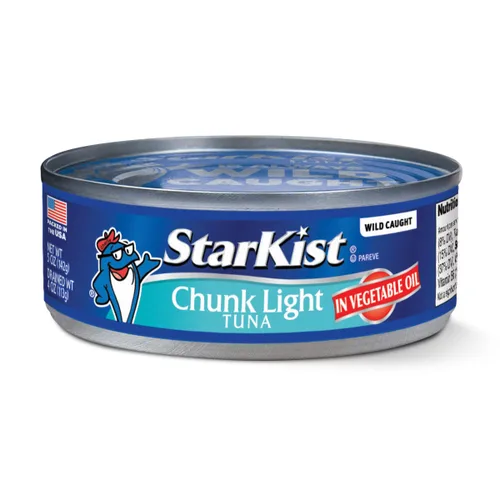 Vista 4 de Porciones ligeras StarKist de atún en aceite, lata de 142 g (paquete de 12)