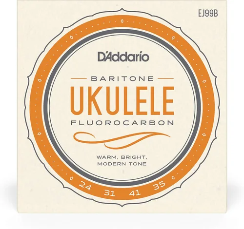 Vista 2 de D'Addario - Juego de cuerdas para ukelele barítono, fluorocarbono, EJ99B, 4 cuerdas, paquete de 1