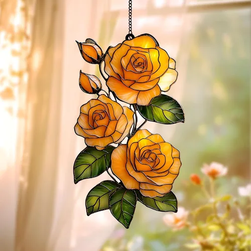 Vista 13 de Cute Sleeping Koala Acrylic Suncatcher - Faux Stained Glass Indoor Window Hanging Ornament, Outdoor Sun Catcher Panel, Home Decor Gift for Koala