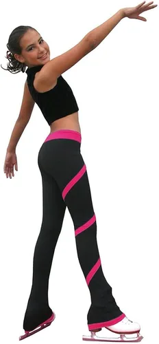 Vista 2 de ChloeNoel P06 - Pantalones de patinaje artístico en espiral