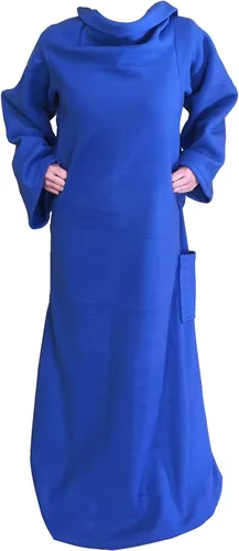 Vista 7 de Premium - Manta de lectura de lujo, súper cálida con bolsillos y mangas para adultos (negro)