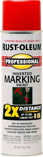 Vista 16 de Rust-Oleum 266575 Pintura en aerosol profesional de distancia 2X y marca invertida, 15 onzas, azul de precaución