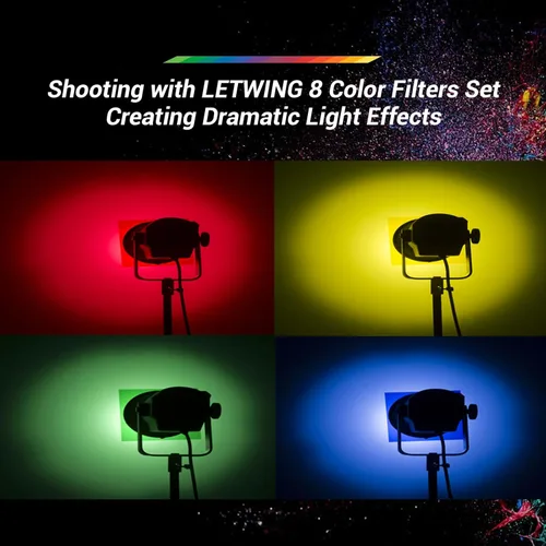 Vista 9 de Godox ML60IIBi Luz de video LED bicolor, 70 W portátil COB iluminación de salida continua 2800K-6500K CRI 96+/TLCI 97+,11 efectos FX, control