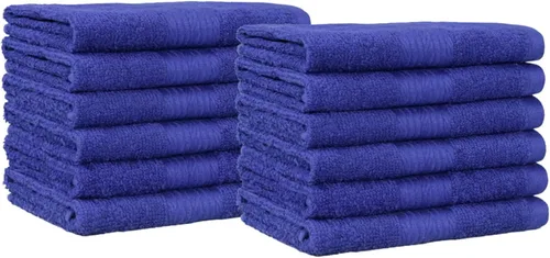Vista 18 de Amazon Basics Toallas de algodón para la cara, suaves, absorbentes, paquete de 12, color negro, 12 x 12 pulgadas