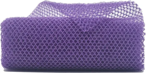 Vista 8 de 2 unidades exfoliantes africanas para el cuerpo, esponjas de red de lavado para ducha y baño (2 negras)