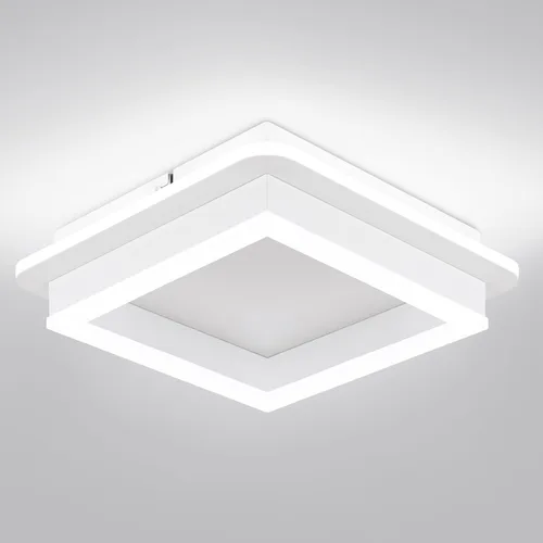 Vista 17 de CANEOE Luz de Techo LED Moderna Negra, Lámpara de Techo Cuadrada de Montaje al Ras para Pasillo, Accesorios de Luz, 6000K Blanco Frío, Lámpara