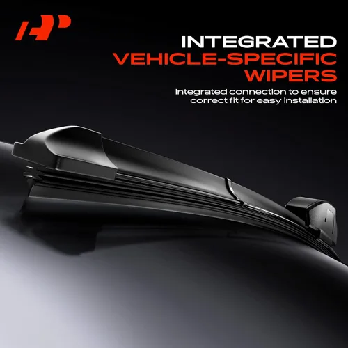Vista 3 de A-Premium Juego de 3 limpiaparabrisas con indicador de desgaste y toalla, compatible con Dodge Nitro 2007-2011, juego de escobillas