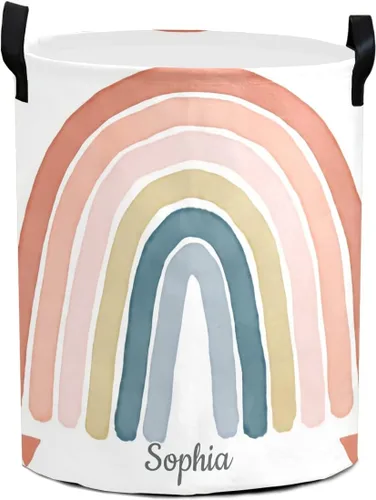 Vista 13 de Cesta de lavandería con cola de sirena, color morado, con nombre, impermeable, con asas, para lavandería, baño, universidad