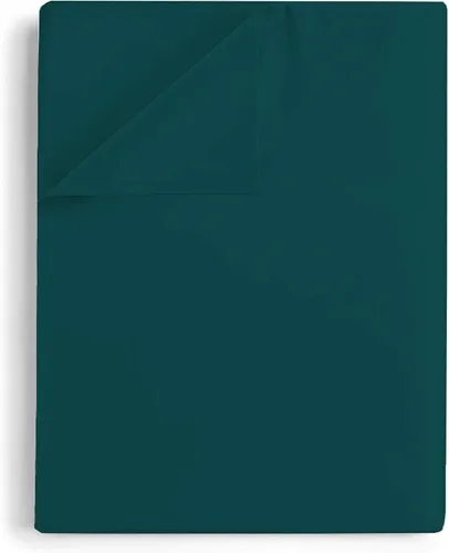 Vista 15 de Sábana encimera suave de lujo de 800 hilos, 100% algodón egipcio, 1 pieza, tamaño Queen (92 x 102 pulgadas), color negro liso