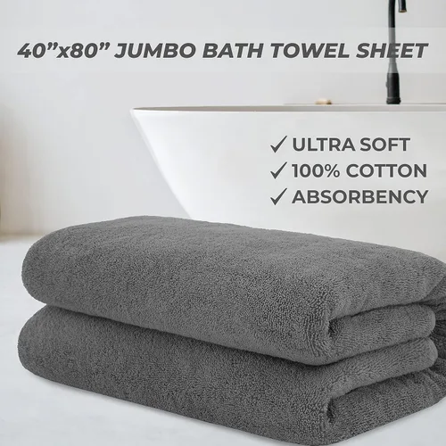 Vista 147 de Cotton Paradise 100% Cotton Turkish Washcloth Set for Bathroom, 4 Piece Soft Absorbent Small Hand Face Towels Wash Rags, Lilac