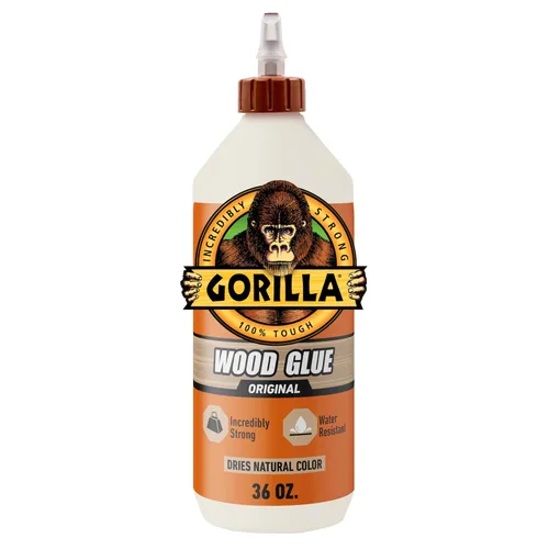 Vista 10 de Pegamento para madera Gorilla, color natural de madera, 1 galón (paquete de 1) - Resistente al agua para proyectos y reparaciones