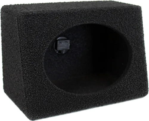 Vista 5 de Q Power Caja de altavoces de 6 x 9 pulgadas Recinto de audio con acabado duradero de spray de revestimiento de cama negro con conectores de copa