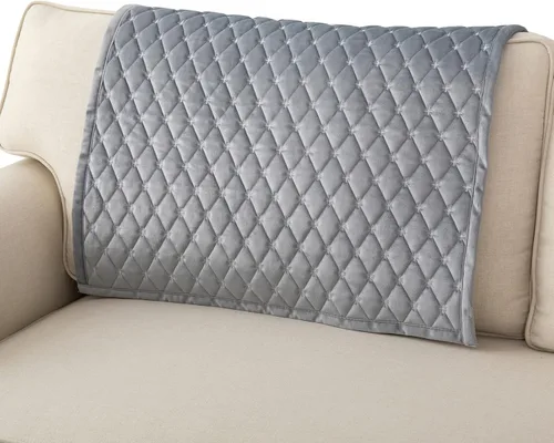 Vista 24 de Eismodra Fundas para reposabrazos, funda de sofá, fundas para respaldo, fundas antideslizantes para sillón para perros, gatos y mascotas, sofá Marrón