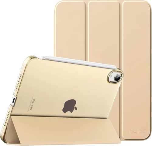 Vista 24 de MoKo Funda para iPad mini 7 (A17 Pro) Generación 2024, Funda para iPad mini 6 2021, Funda Protectora Delgada y Ligera de 8.3 Pulgadas con Carcasa