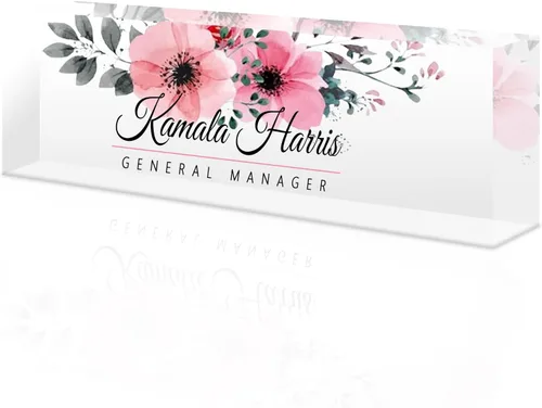 Vista 58 de Desk Name Plate Custom, Acrylic Name Plate, Personalized Name Plates for Office Gifts,Desk Decor,Teacher,Employee Appreciation Gifts