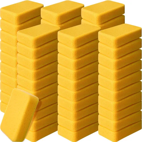 Vista 12 de Tioncy 24 esponjas grandes a granel de 7.5 x 5.5 x 1.9 pulgadas, esponja de limpieza y lavado de espuma comercial grande multiusos para limpiar