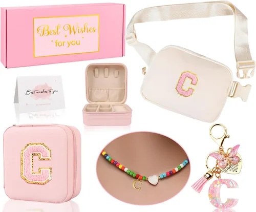 Vista 17 de Riñonera personalizada para niñas, Blanco Rosa, Small