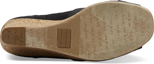Vista 4 de TOMS - Sandalias clásicas de cuña alpargata para mujer