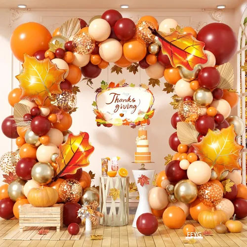 Vista 17 de Kit de arco de globos azul y naranja, kit de guirnalda de 120 globos de color azul claro, blanco y naranja con globos de látex cromados de 4D