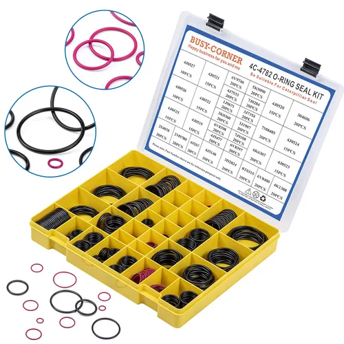 Vista 4 de BUSY-CORNER 4C-4782 Kit de juntas tóricas de sellado, nitrilo 90, juntas tóricas para accesorios de manguera hidráulica, compatible con excavadora