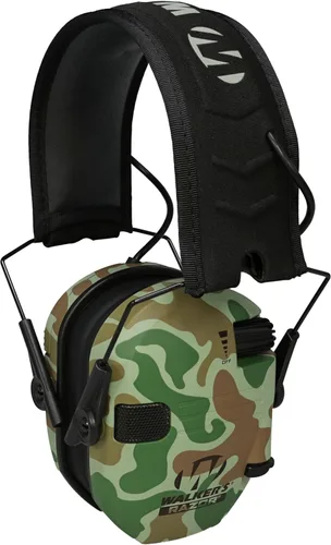 Vista 45 de Walker's Razor Slim Ultra Low Profile Compact Design Adjustable Range Shooting Hunting Hearing Protection Electronic Earmuffs