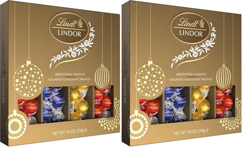Vista 42 de Lindt Lindor - Trufas de chocolate extra oscuro 60 %, caramelo de chocolate negro con centro de trufa suave y derretida, ideal para regalar, 5.1
