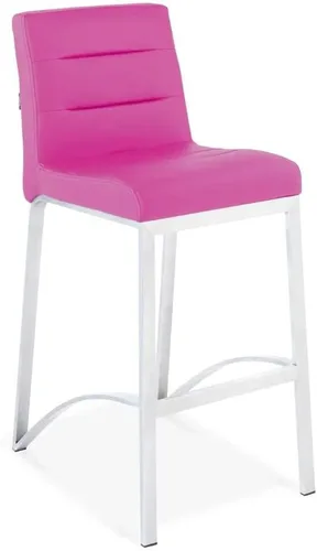 Vista 19 de Zuri Furniture Lynx Taburete de bar contemporáneo con base de metal, color negro