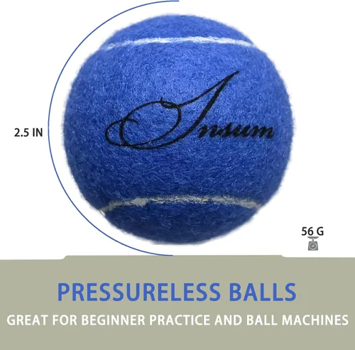 Vista 2 de INSUM Bulk Tennis Balls, Extra Duty Practice Balls with Mesh Bag