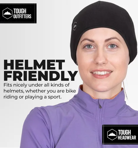 Vista 27 de Tough Headwear Skull Cap for Men-Motorcycle Head Cap,Sweat Caps for Men, Skull Cap Helmet Liner,Running Beanie Parent