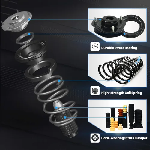 Vista 5 de ECCPP Amortiguador completo de montaje de puntal para Buick Rainer, para Chevrolet Trailblazer, para GMC Envoy, para Isuzu Ascender, para Oldsmobile