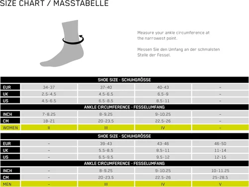Vista 2 de Mid Support Compression Achilles Short Socks, BlackGrey, Men, V