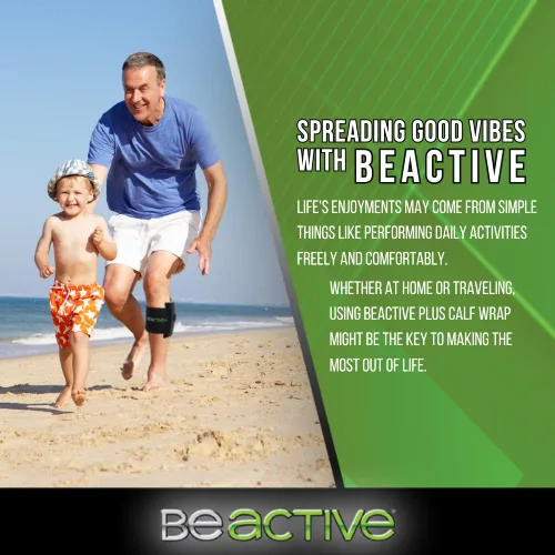 Vista 7 de BEACTIVE Plus Sistema de Acupresión - Soporte para Alivio del Dolor de Ciática para Dolor del Nervio Ciático, Espalda Baja y Cadera - Rodillera
