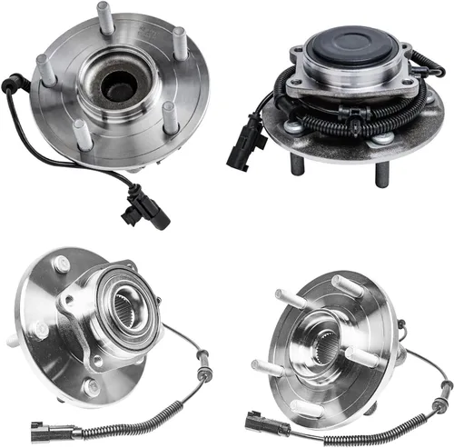 Vista 171 de Detroit Axle - Kit de 4 piezas de manguetas de dirección para Honda Civic 2006-2011, 2 manguetas de dirección delanteras y bujes de ruedas