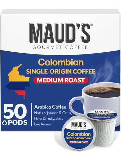 Vista 53 de Maud's - Cápsulas de café reciclables, compatibles con la cafetera Keurig K-Cup, una sola porción de café 100% arábica de tueste medio, 18