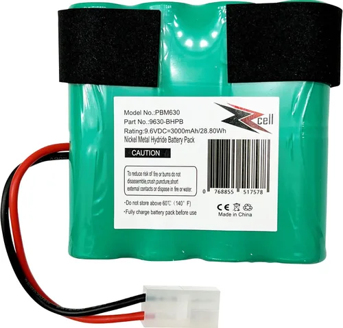 Vista 4 de ZZcell® Batería PB-8Cell Reemplazo Water Tech 9630-BHPB, 8C2219MF-AF, 31065248 Aspiradora 9.6Volts 3000mAh