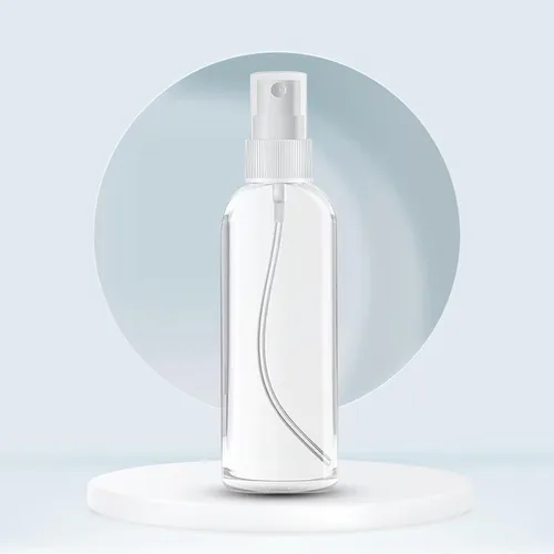 Vista 4 de 50 botellas de spray pequeñas de 4 onzas (4.1 fl oz), botella de spray de niebla fina transparente, mini botella de spray vacía para el cabello