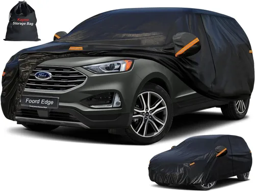 Vista 72 de Kayme Cubierta de auto SUV de 7 capas ajuste personalizado para BMW X1 (2009-2025), impermeable, para todo tipo de clima, para automóviles, cubierta