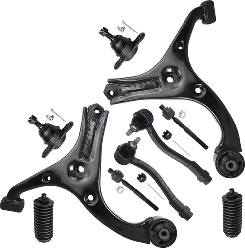 Vista 609 de Detroit Axle - Kit de suspensión delantera de 10 piezas para Hyundai Accent 2006-2011, 2 brazos de control inferiores, 4 barras de acoplamiento
